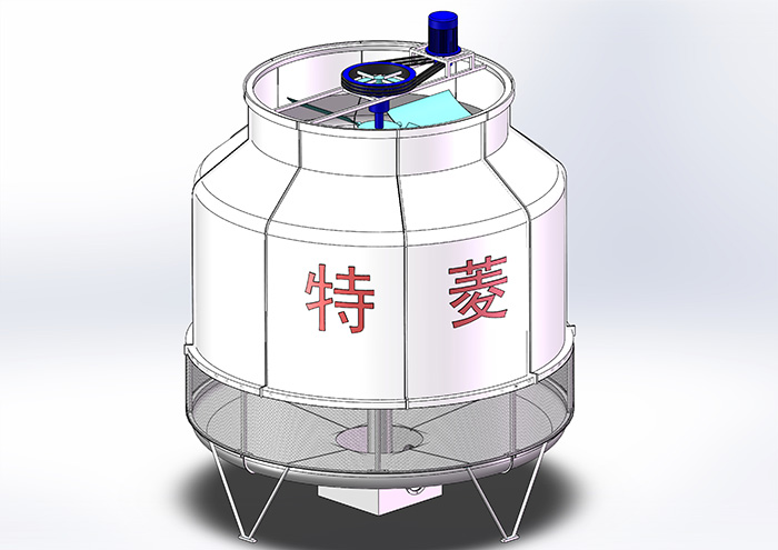 逆流冷却塔-圆形冷却塔-开式冷却塔